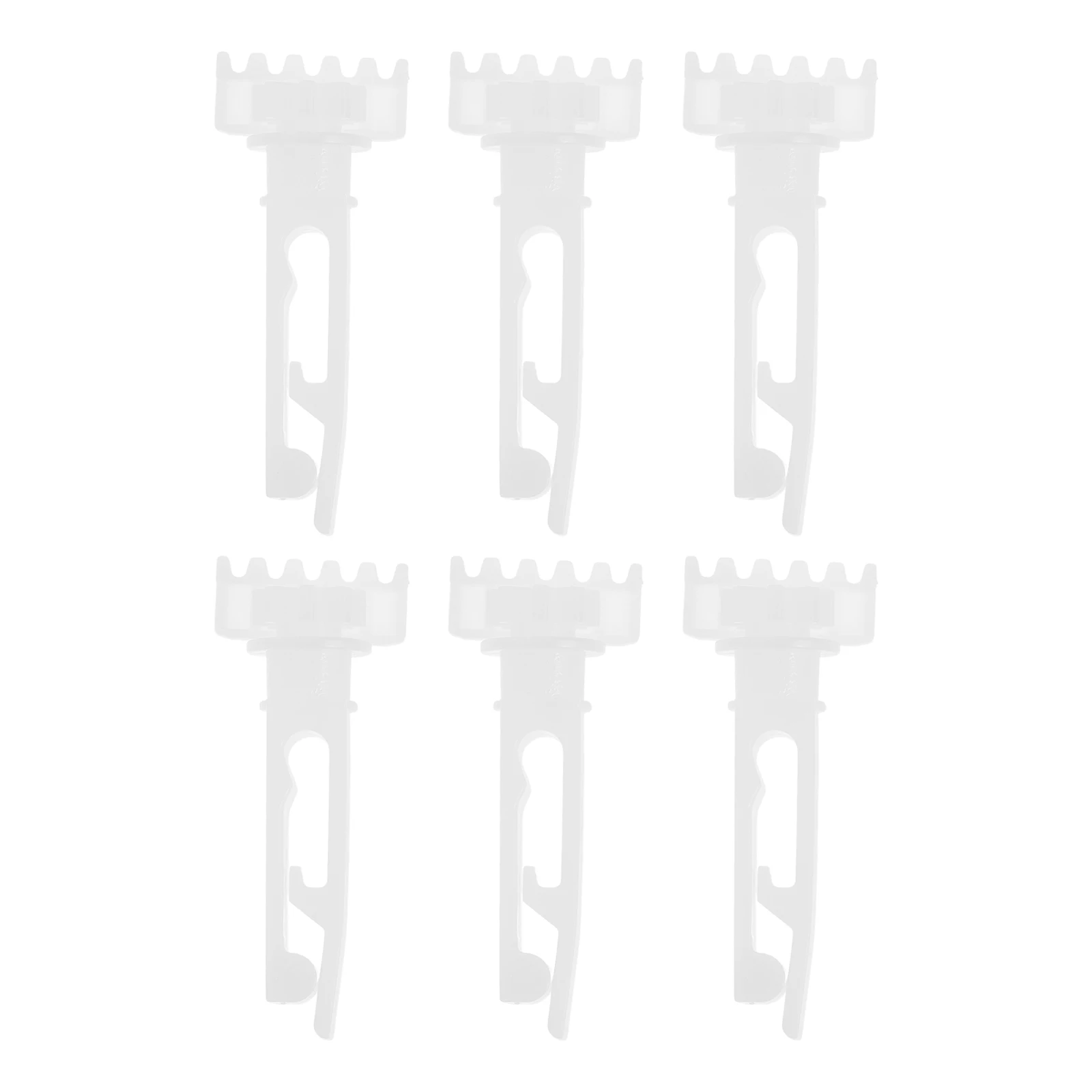

6 Sets Blind Accessories PE Material Smooth Operation Vertical Blinds Components Repair Gear Easy Installation Long