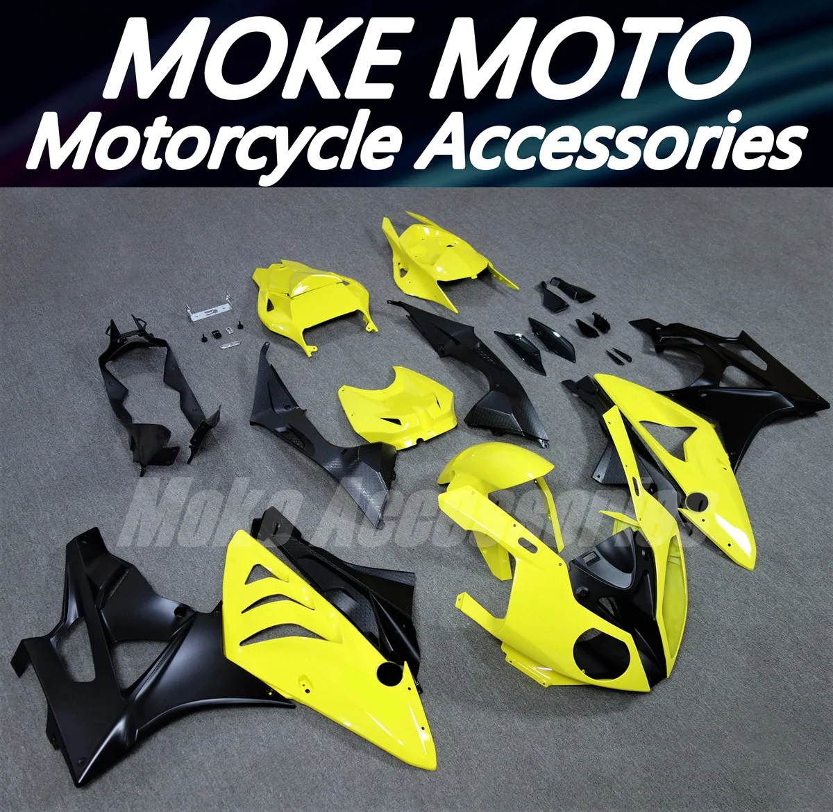 Motorcycle Fairings Kit Fit For S1000rr 2009 2010 2011 2012 2013 2014 Bodywork Set Yellow Black