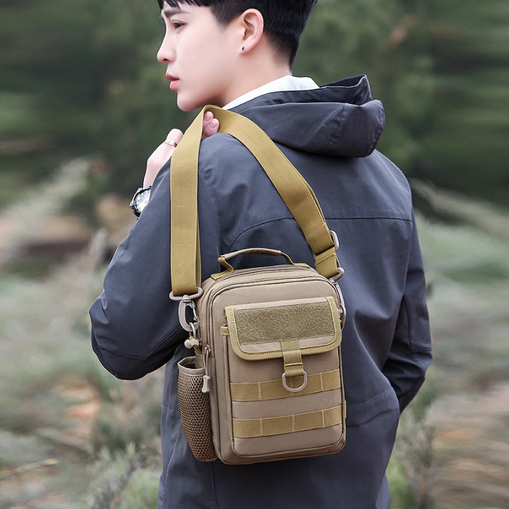 DulTravel-Sac à Bandoulière pour Homme, Sacoche de Voyage en Plein Air, Décontracté, Multifonctionnel, Portable, Rangement Militaire