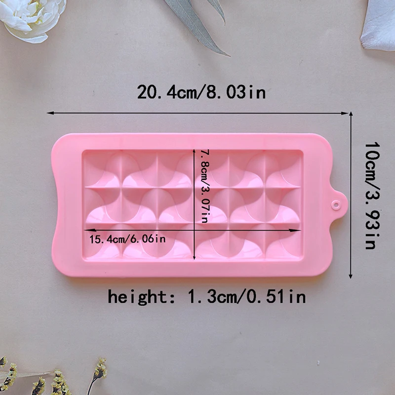 Chocolate Silicone Mold Cake Ice Cream Pudding Cookie Dessert Mold Ice Cube Mould Soap Baking Utensils DIY Kitchen Baking Mold