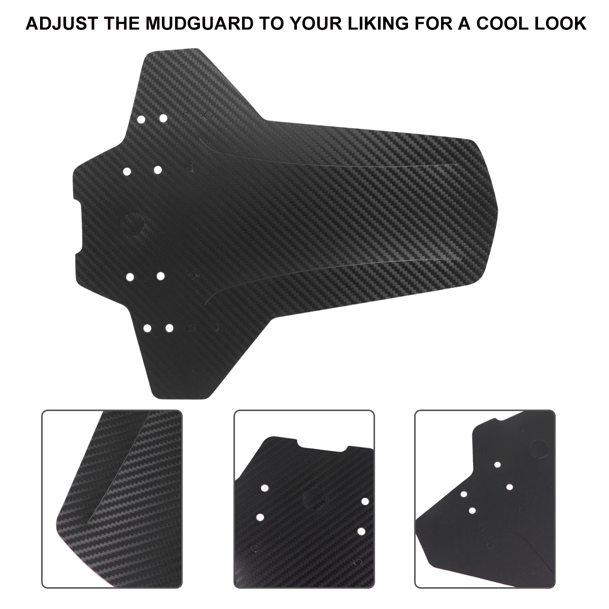 

Bike Mudguard Set Road Bicycle Dirt Water Resistant Rain Protection Universal Fit Flexible 3D Shape for BikeFront