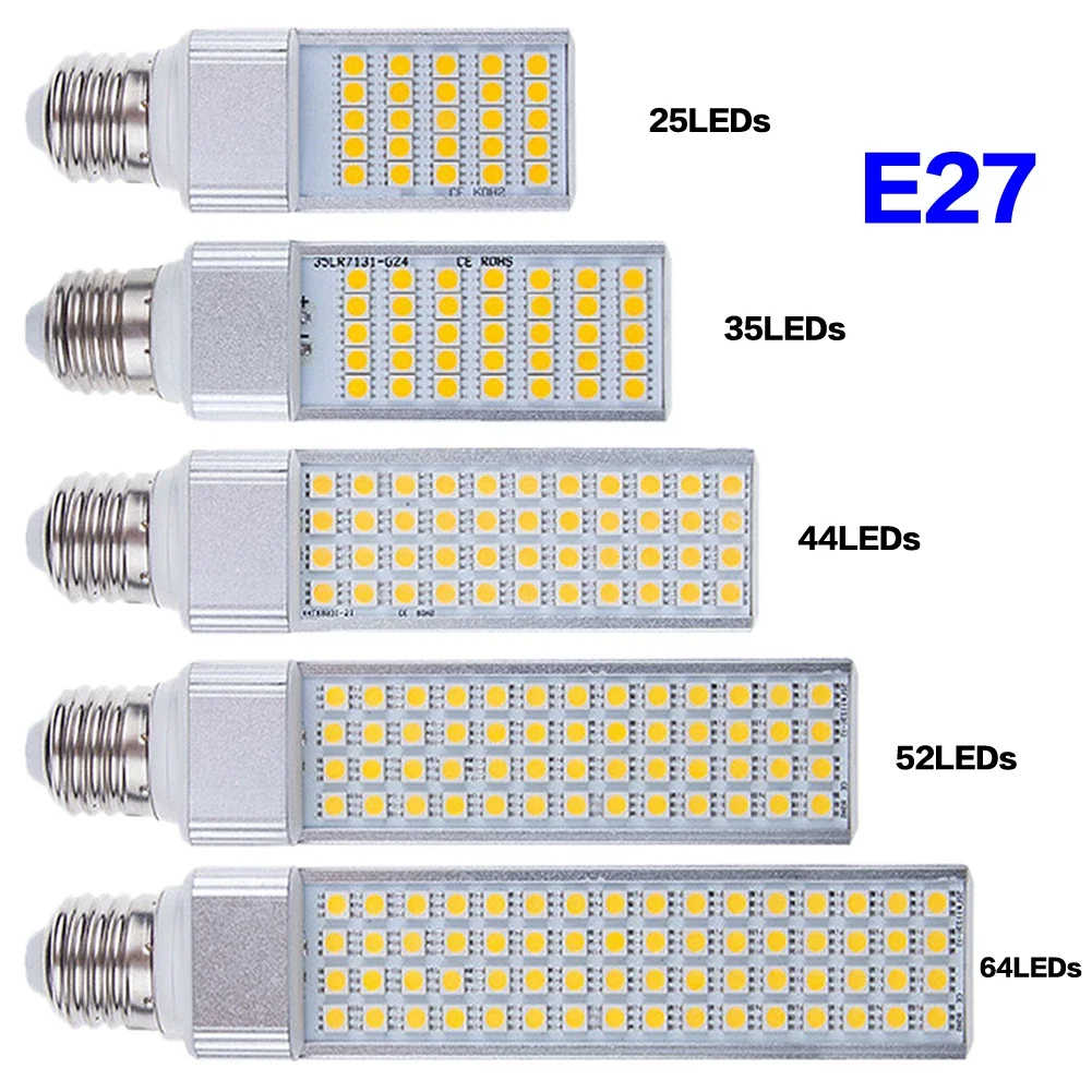 E27 G24 LED Corn Bulb 13W SMD 5050 Spotlight - 180 Degree Beam Angle - AC85-265V