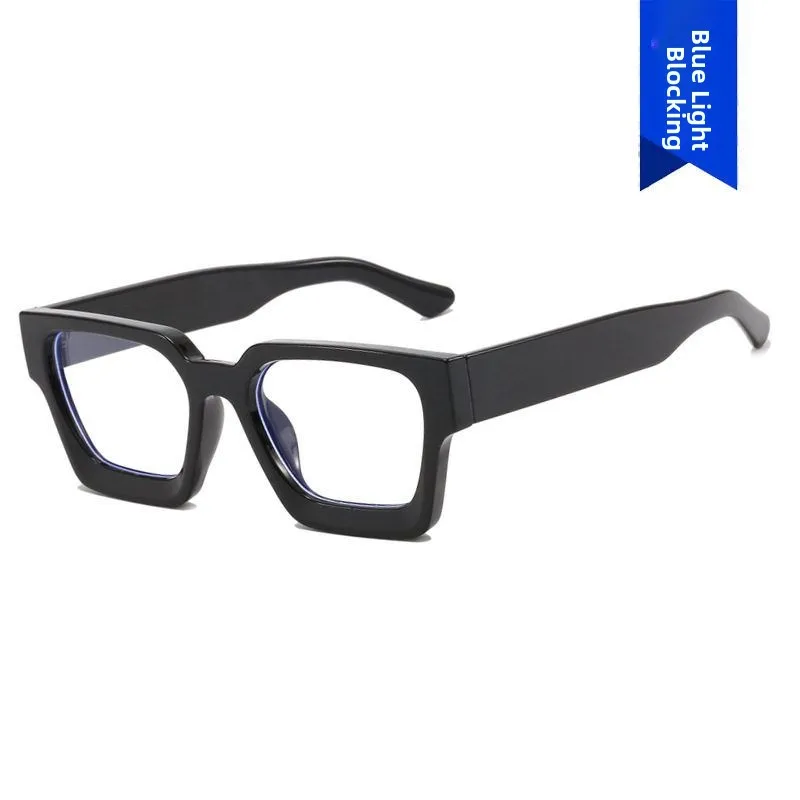 

2023 New Faion Anti-Blue Light Concave Frame Glasses Metal Frame Cusized Optical Glasses Vintage Sle Spring Season