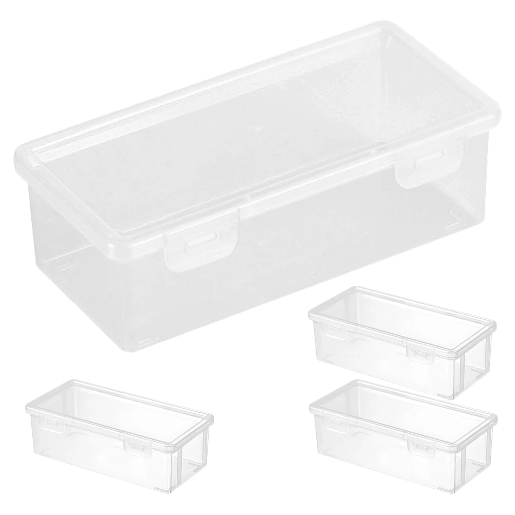 

4 Pcs Stationery Box Pencil Case Storage Boxes Desktop Pp Nail Polish Organizer Child