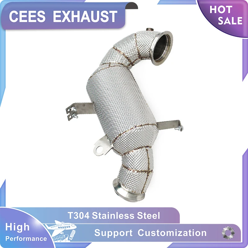 

CEES Direct-fit Exhaust Pipe for Lotus EMIRA L4 2.0T 2021-2022 Stainless Steel High Flow 100/200/300cell Catted Downpipe