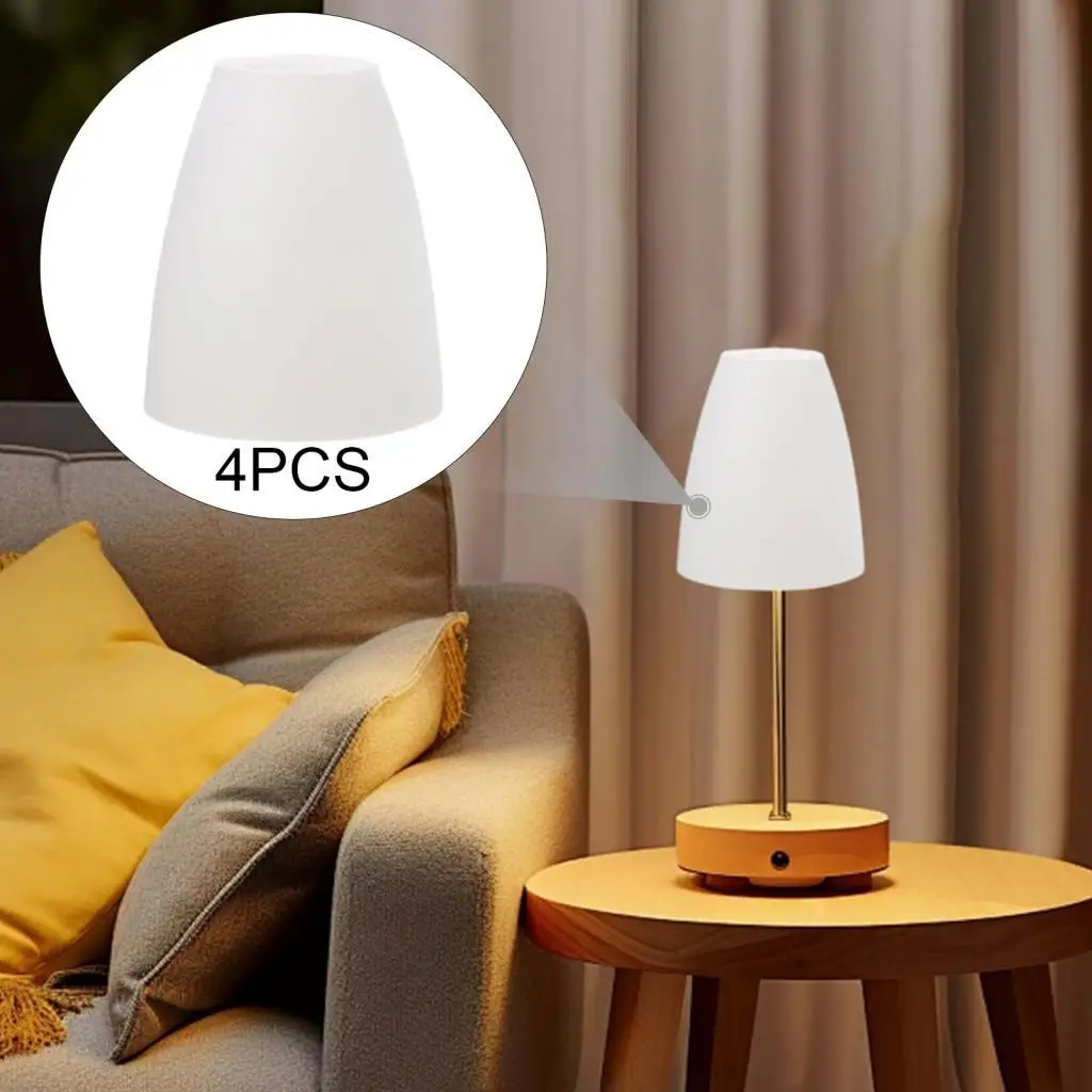 

4x Pendant Lamp Shade Decorative Light Fixture Shade Chandelier Cover for Dining
