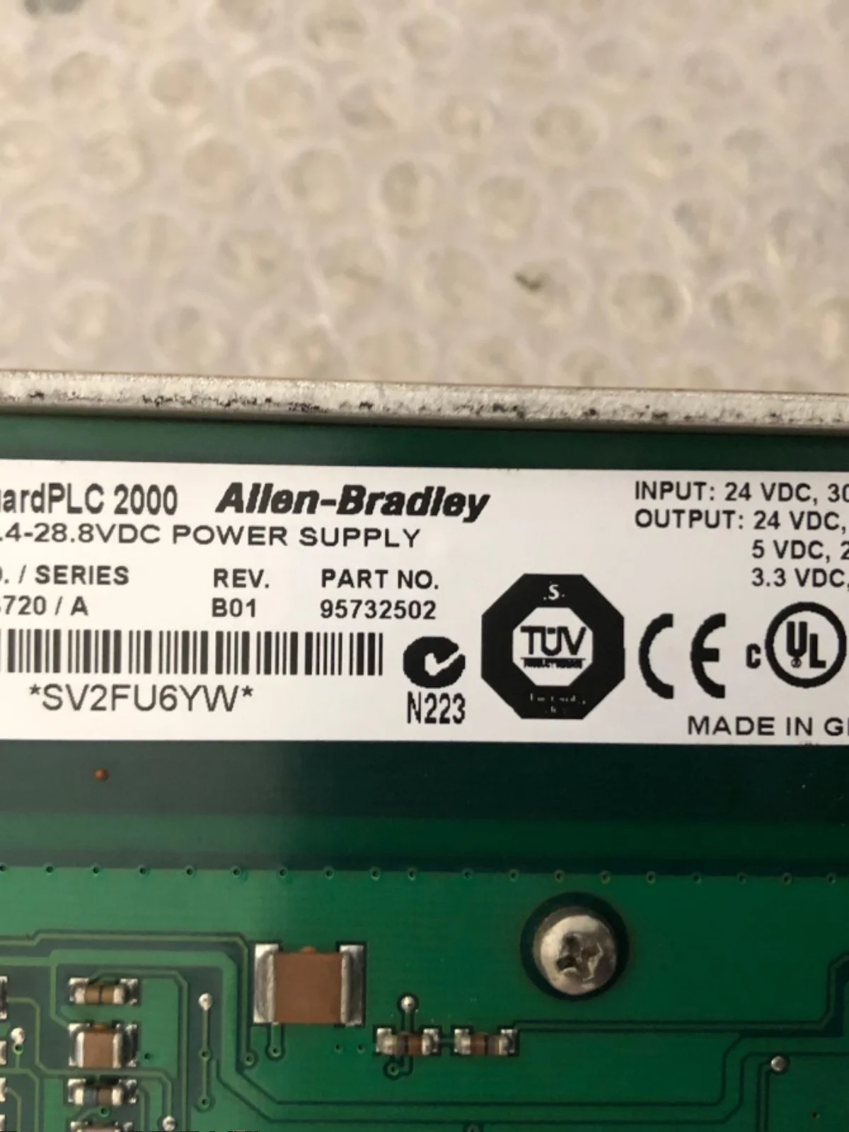 Módulo de alimentación AB PLC 1755-PB720/A Punto original 1755-PB720