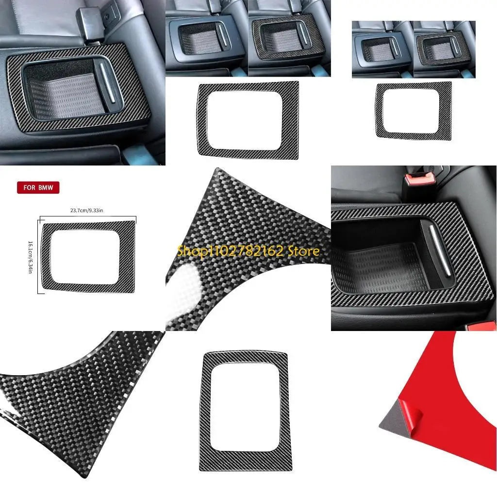 

547B Easy to Install Decoration Trim Rear Row Storage Box Frame Lightweight for E90