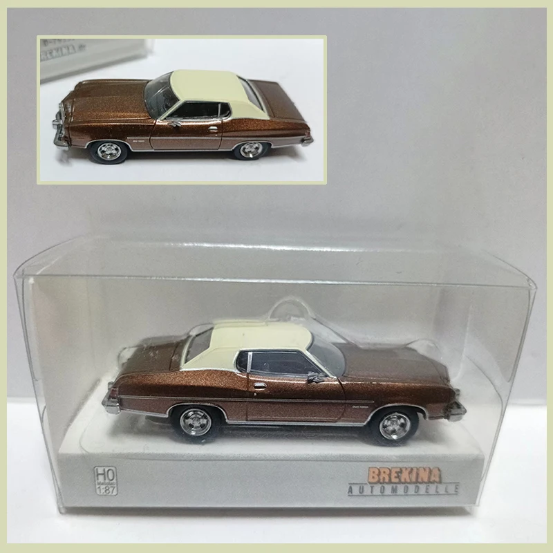 بريكينا HO مقياس 1: 87 البلاستيك جران تورينو كوبيه سيارة رياضية نموذج الكلاسيكية الكبار هدية تذكارية عرض ثابت