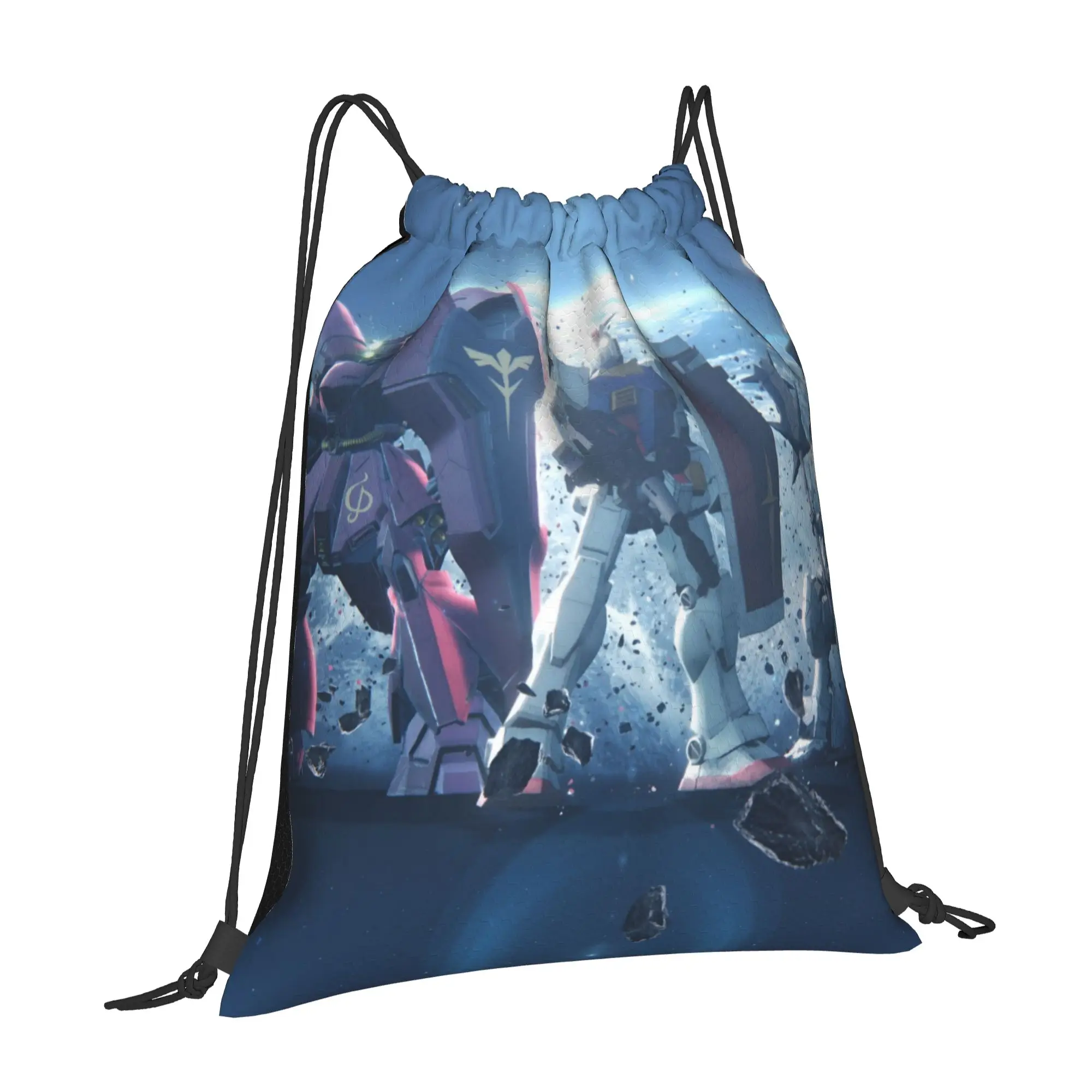 1 pc GUNDAM  Portable Sports Drawstring Bags Storage Backpacks