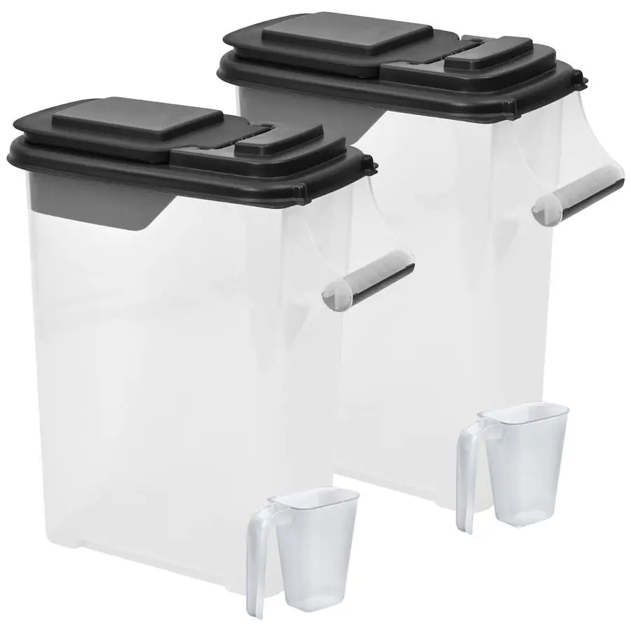 

Pet Food Storage Containers Capacity Dog Food Storage Container, Cat Food Container, Bird Seed Storage Container, with Durable E