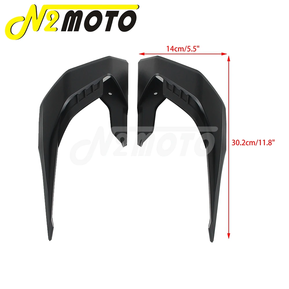 CB650R Motorcycle Fairing Winglet Fin Trim Cover Left & Right Side Winglets Black Plastic Wind Shield For Honda CB650R 2018-2024