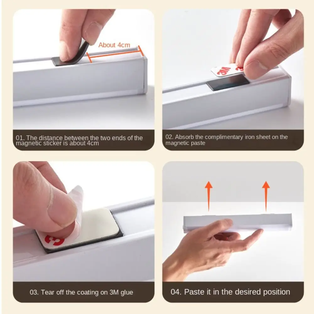 Lampe LED Rechargeable par USB, Éclairage d'Armoire, de Cuisine, de Garde-Robe, de Bureau, Veilleuse