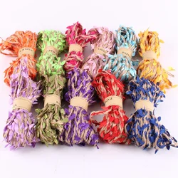 5M Jute Ribbon Rope Sewing Diy Wedding Decoration Jute Cord Twine Thread Vintage Jute Leaves String Christmas Home Accessories