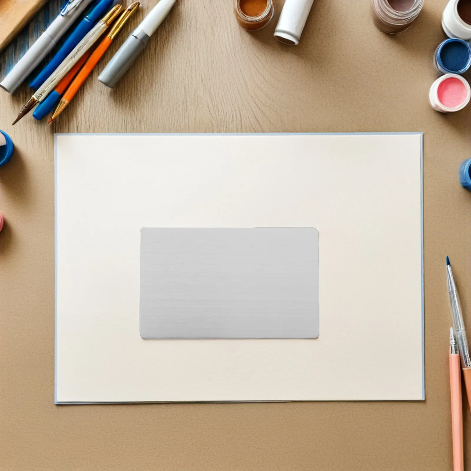 

10 шт. заготовок для визитных карточек из нержавеющей стали, металлические пластины для гравировки, заготовки для сублимации, для деловых встреч