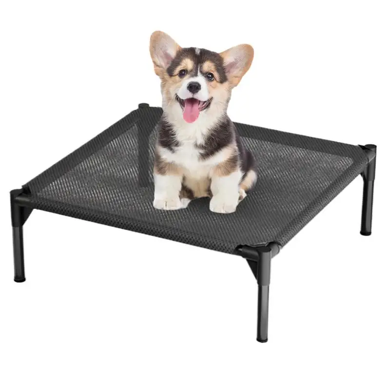 

Raised Dog Bed Elevated Outdoor Dog Cot Waterproof Breathable Cooling Cushion Anti-Slip Washable Crate For Indoor Winter