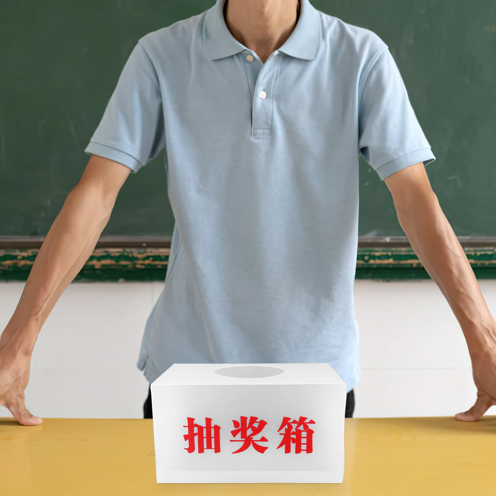 

Raffle Box Transparent PP Material Multifunctional Lottery Box for Raffle Drawing Ballots Donation Container Party Supply