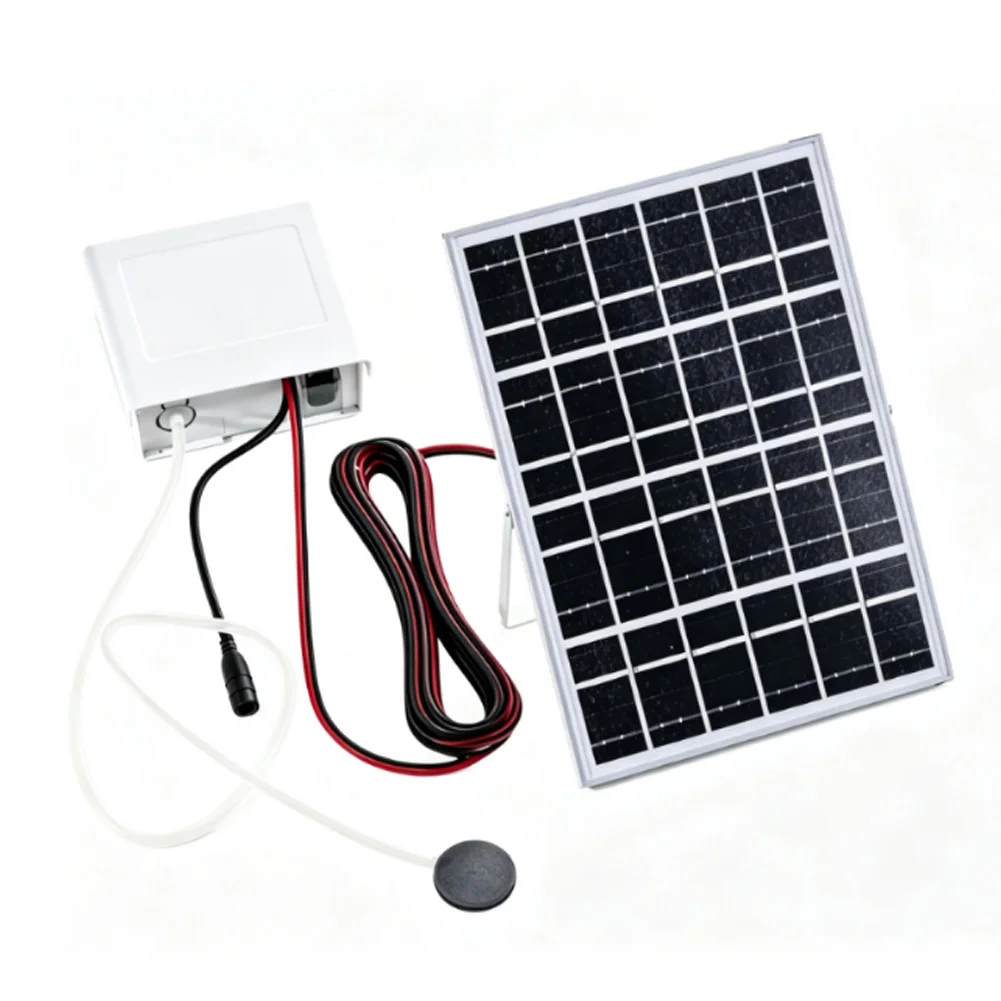 Fish Pond Solar Aerator Air Pump Outdoor With  FOR Battery  Charging Increases Pump Courtyard Fish Tank Pond Fish Farming Small