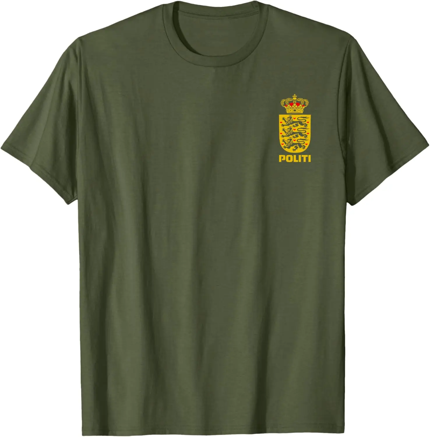 

Danish Politi Special Forces Army T-shirt Short Sleeve Casual 100% Cotton Shirts