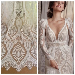 Super Luxury Thich Quality French Lace Fabric Women Night Gown Robe Garment Dress Lace Material 3M=1 Piece