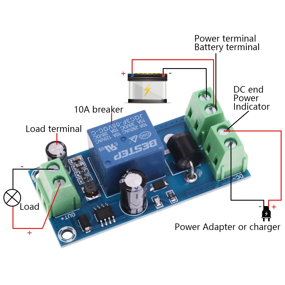 YX850 Power failure automatic switching standby battery lithium battery module 5V-48V universal emergency converter