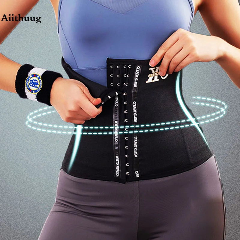 Aiithuug Abnehmen Body Shaper Gürtel Taille Trainer Gürtel Lendenwirbelstütze 7 Stahlknochen Doppelgürtel Feste Kontrollgurte Bauchband