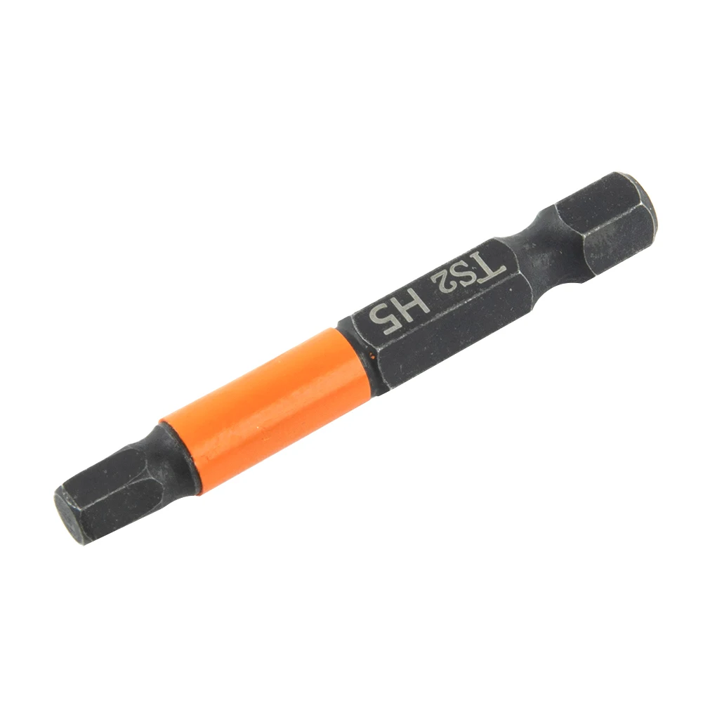 1 4 pulgadas Hex 50mm 1,96 pulgadas negro naranja H1.5-H6 cambio rápido vástago hexagonal destornillador Bit taladro eléctrico magnético