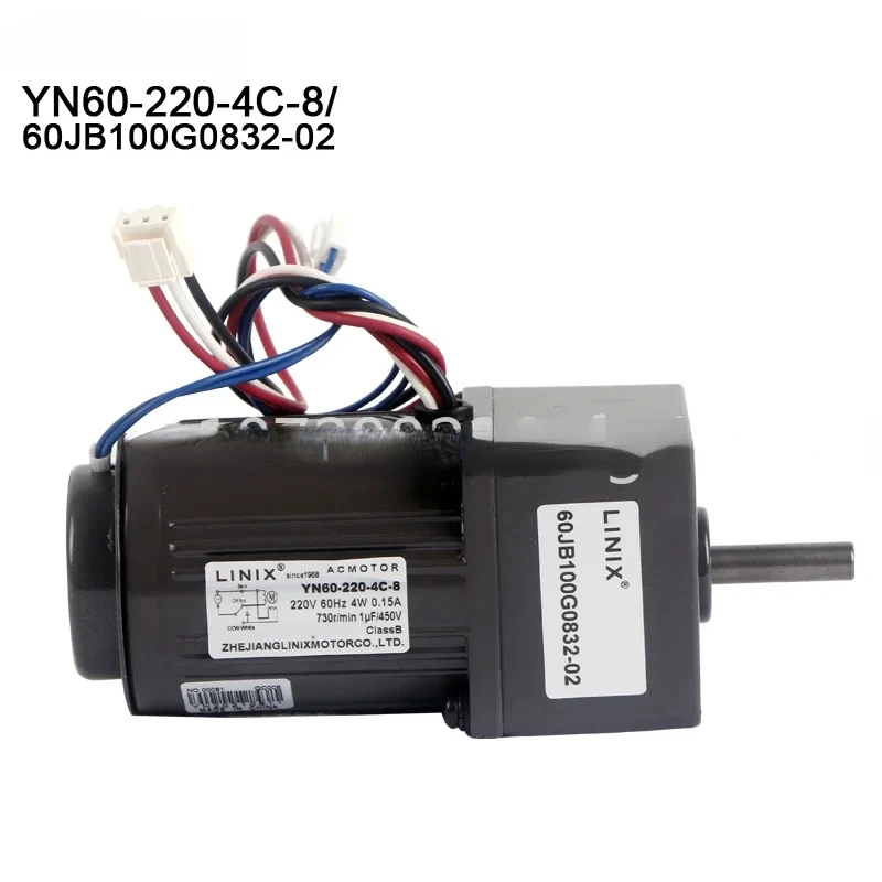 

AC Gear Motor 4W 60mm Motor YN60-220-4C-8/single-phase Capacitor Operated Reversible Kitchen Wet Waste Degradation Motor