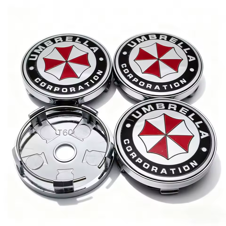 4x 60mm Umbrella Nabendeckel Radkappen Radnabenabdeckung