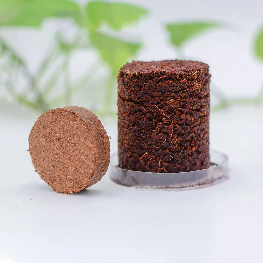 Bloques de Tierra Nutritiva (20 Piezas), Tierra de Cultivo Comprimida Profesional para Germinación de Semillas, Jardinería y Viveros, Sin Macetas
