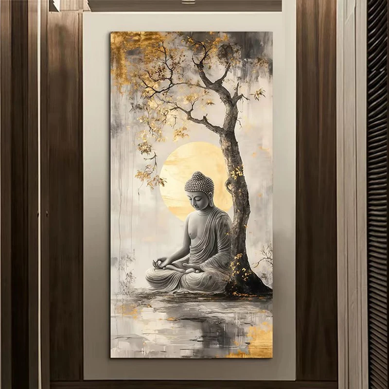 Large Size 5D Diamond Painting Jewelry Cross Stitch Buddha under the tree Full Drill DIY Diamond Art Mosaic Embroidery Decor