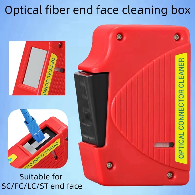 Fiber Optic Cleaner Cassette Fiber End Face Cleaning Box Pigtail Cleaner For FC/SC/ST/LC Optic Fiber Cleaner Tools