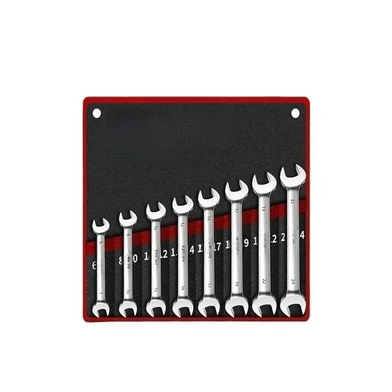 

Набор комбинированных ключей с храповым механизмом из высокоуглеродистой стали, 12-точечный ящик и открытый конец для ремонта автомобилей, гаражные инструменты с футляром для хранения