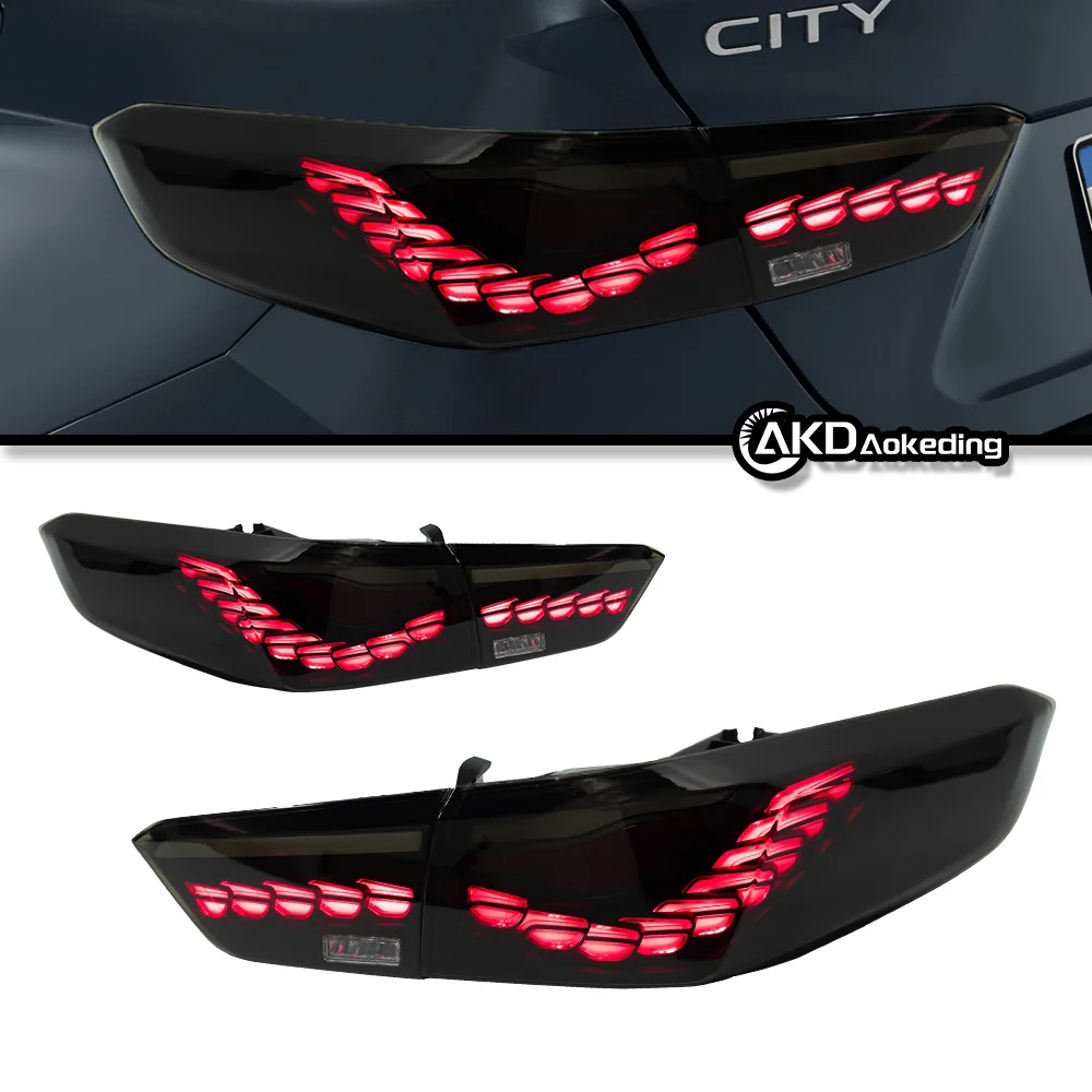 Car Styling Tail Lamp for City Tail Lights 2021-2023 High Power Projector Lens Dynamic Signal Drl Auto Parts