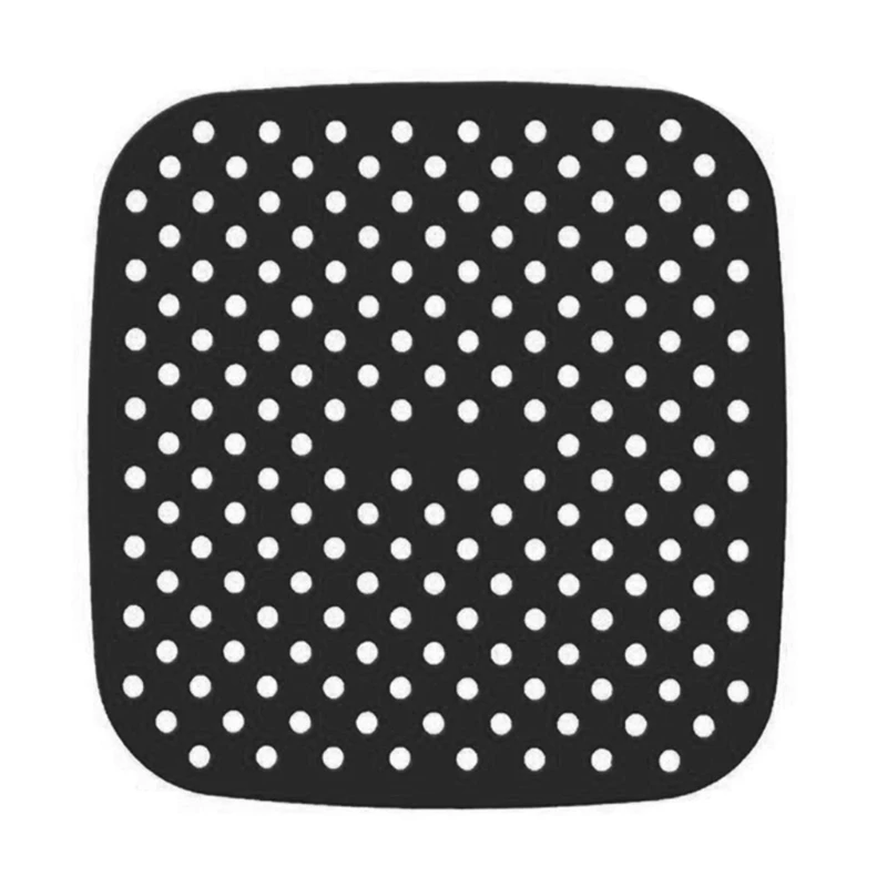Papeles reutilizables para freidora tapete silicona antiadherente cuadrado redondo 8,5 pulgadas/9 pulgadas