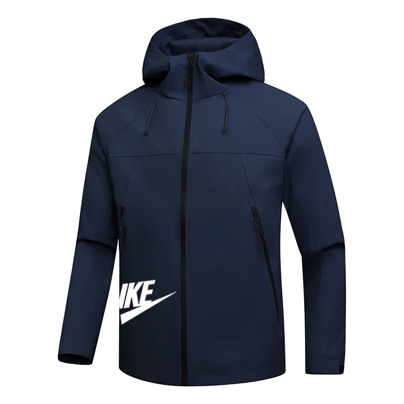 2025 Men's Spring and Autumn Mountaineering Casual Windproof and Waterproof Windbreaker Pilot Zipper hooded jacket