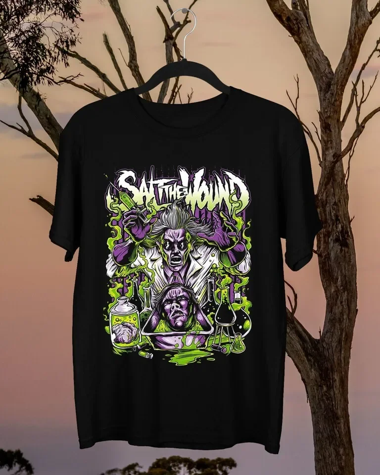 NEW Salt the Wound Band Short Sleeve Unisex Black All Size Shirt AM177