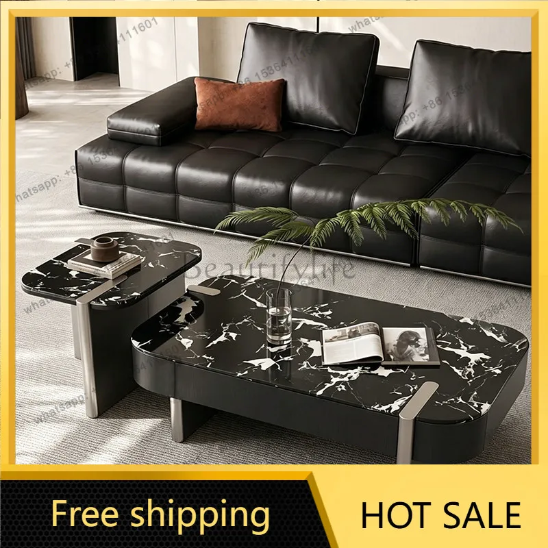 PG light luxury coffee table new high-end tea table high-end sense small apartment art sense living room home balcony tea table