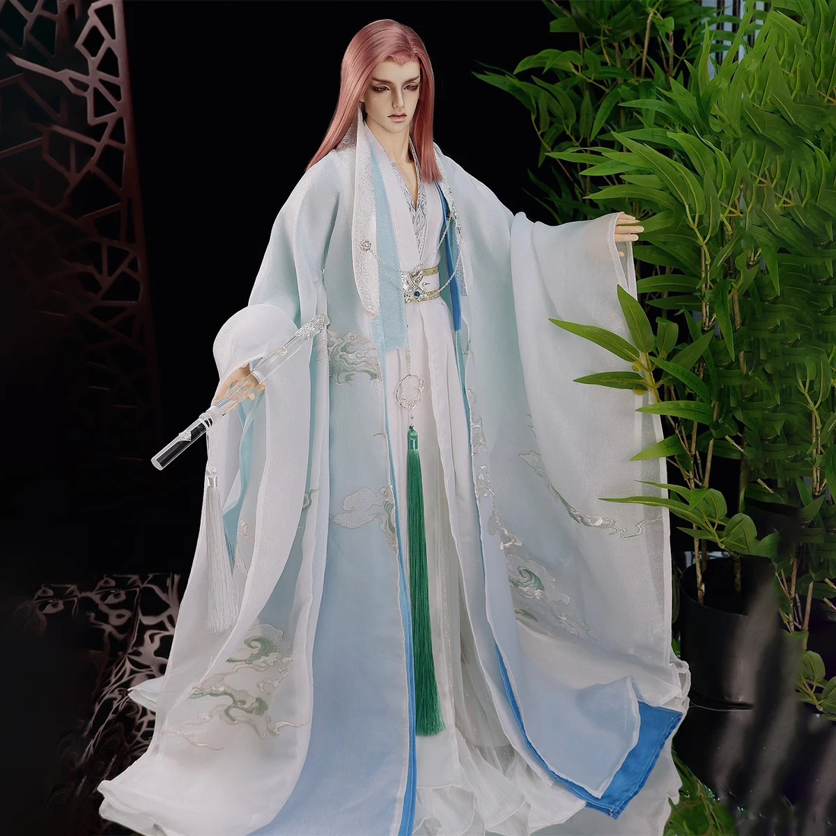 

1/3 BJD Hanfu Ancient Costume Robe Warrior Outfit For SD17 POPO68 Longhun73 ID75 Strong Uncle Doll Clothes Accessories A1627