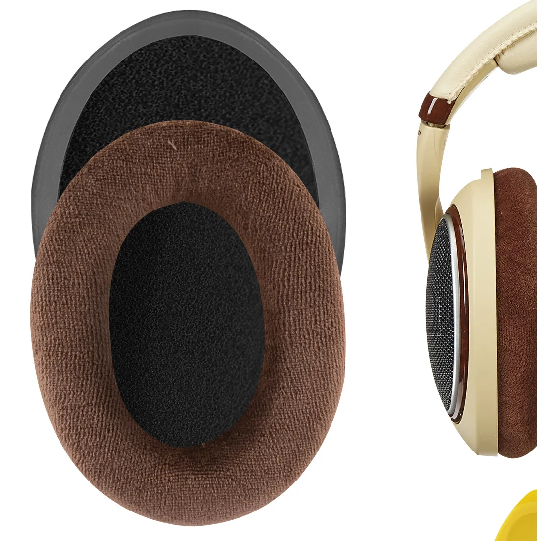 

Geekria Comfort Velour Replacement Ear Pads for Sennheiser HD598, HD598SE, HD598CS, HD595, HD599 Headphones Ear Cushions