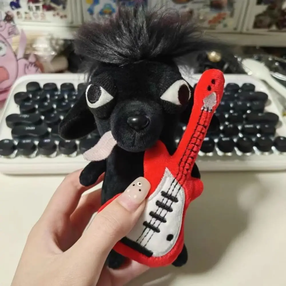 Magnetische knuffels Chihuahua pluche sleutelhanger puppy huisdier zwarte kleur gevulde Chihuahua pop Kawaii Chihuahua pop sleutelhanger