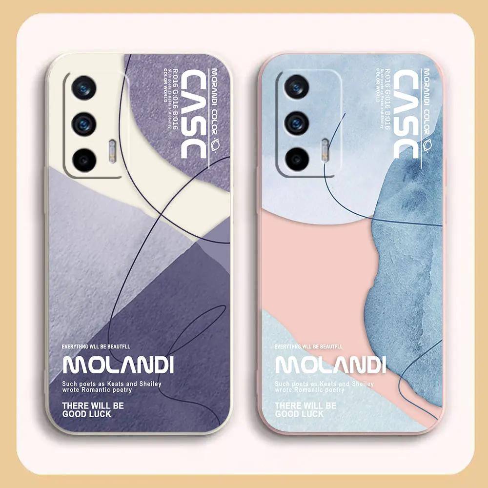 Phone Case For OPPO Realme 10 9 8 8I C30 C31 C33 C35 C55 GT NEO 3 5 NARZO 50 5G Case Cover Funda Cqoue Shell Capa Morandi Colors