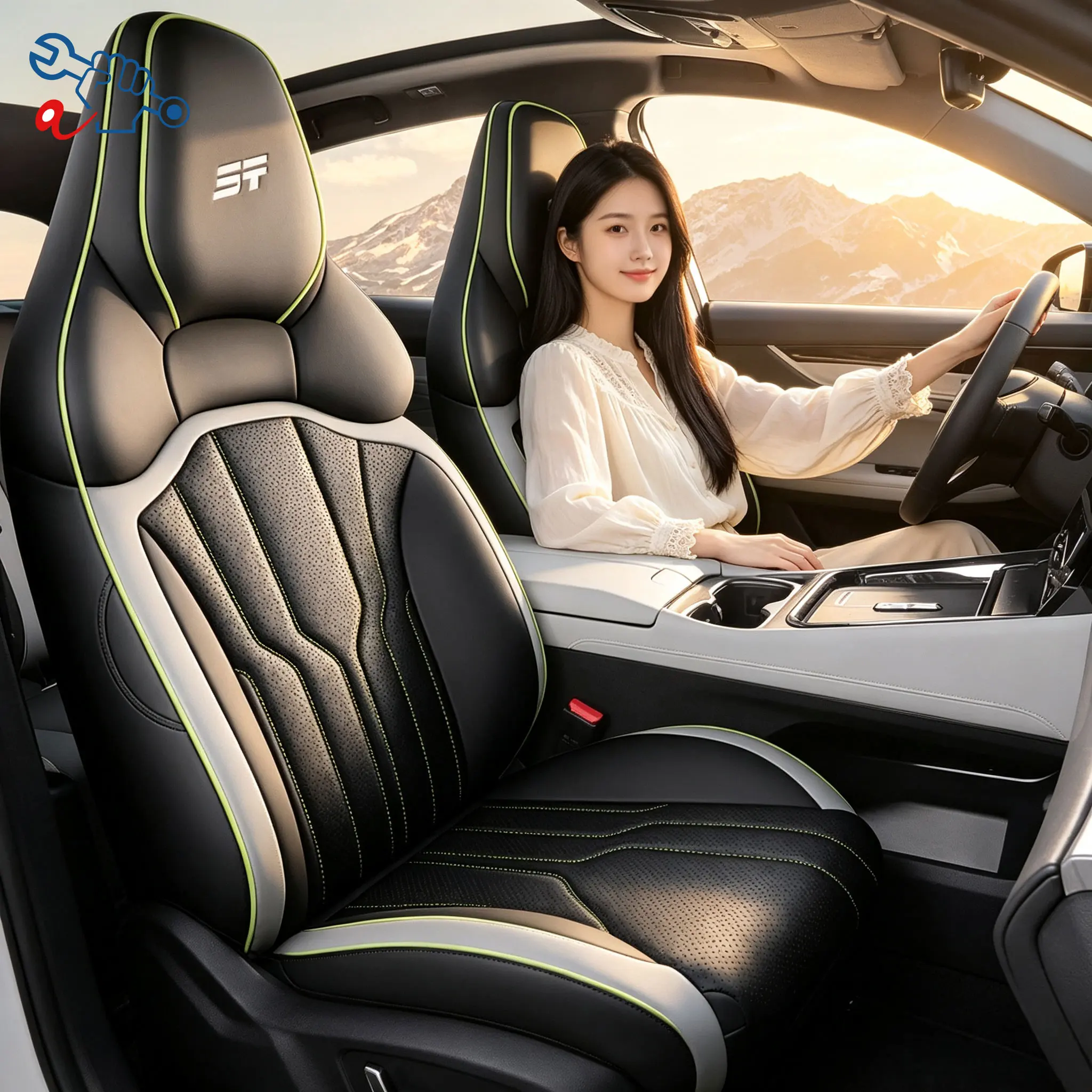 Left-Drive Car Seat Cover For Jetour Shanhai L6 2024-2026 Custom Fit Full Surround Seat Cushions All Weather Protective Covers