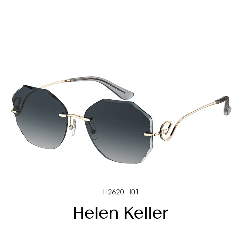 

Новые модные модные солнцезащитные очки Helen Keller, женские нестандартные элегантные трехмерные солнцезащитные очки с защитой от ультрафиолета H2620