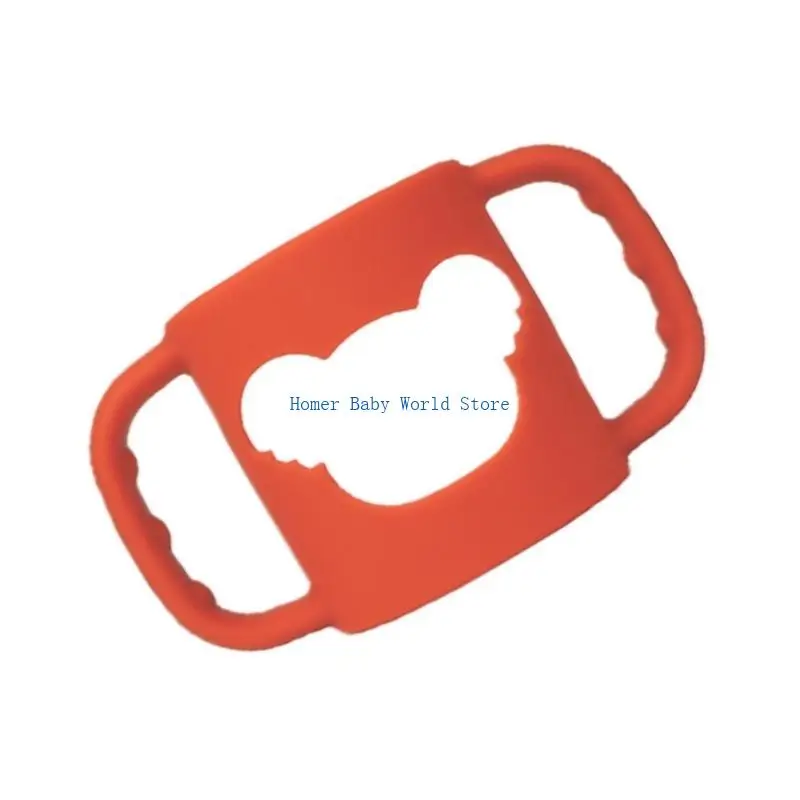 B2QD Pegangan Silikon Lembut yang Mudah Digenggam untuk Botol Bayi Mendorong Pemberian Makan Mandiri