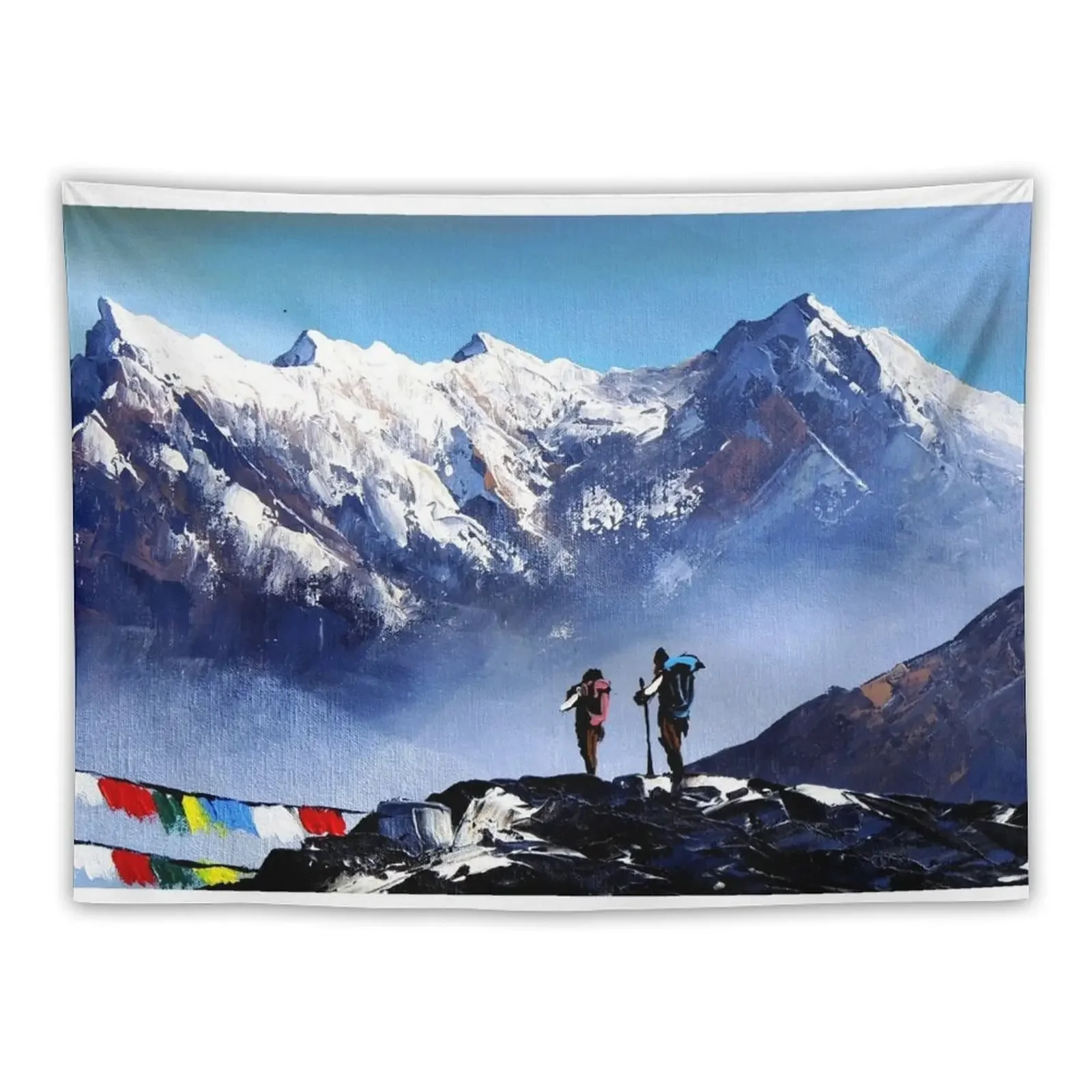 

Panoramic View Of Ama Dablam Peak Everest Mountain Tapestry Anime Decor Wallpapers Home Decor Tapestry