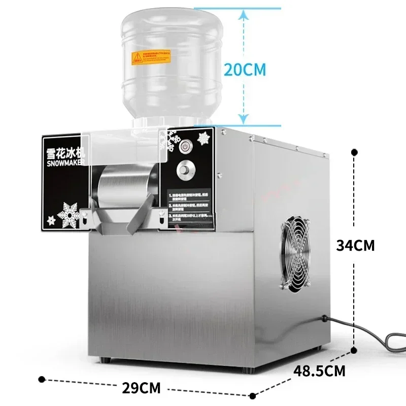 Snow Ice Maker Shaver Machine Snowflake Ice Machine Continuous Ice