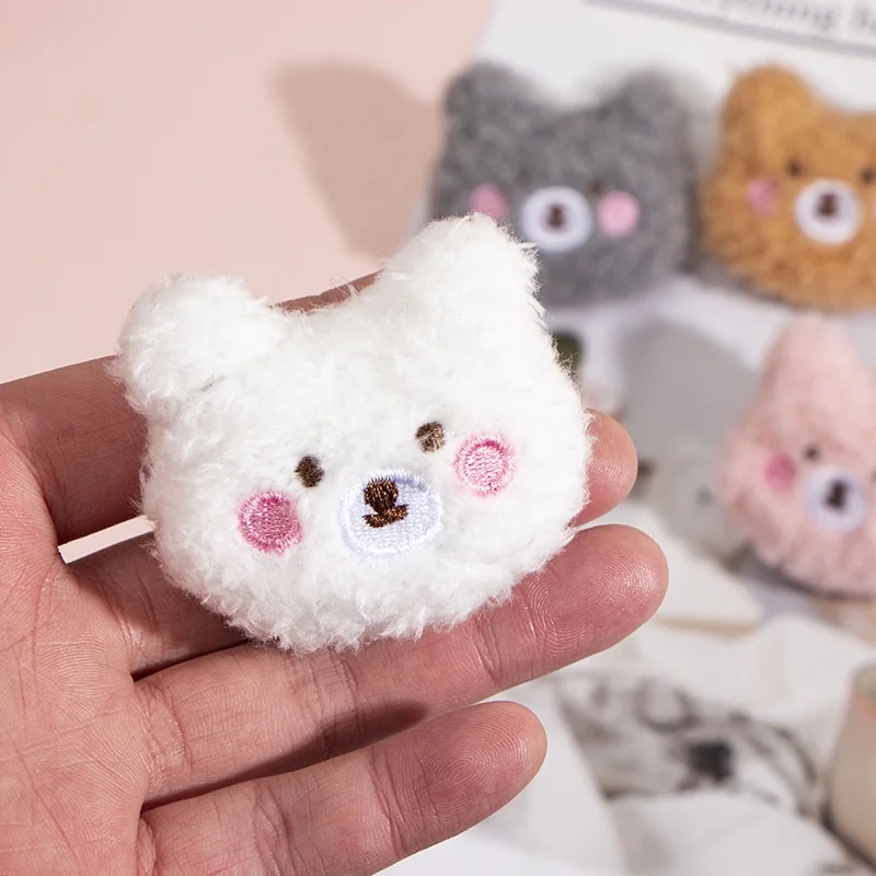 Cute Cartoon Plush Bear Brooch For Girl Clothes Badge Pins Backpacks Pendant Decoration Accessories