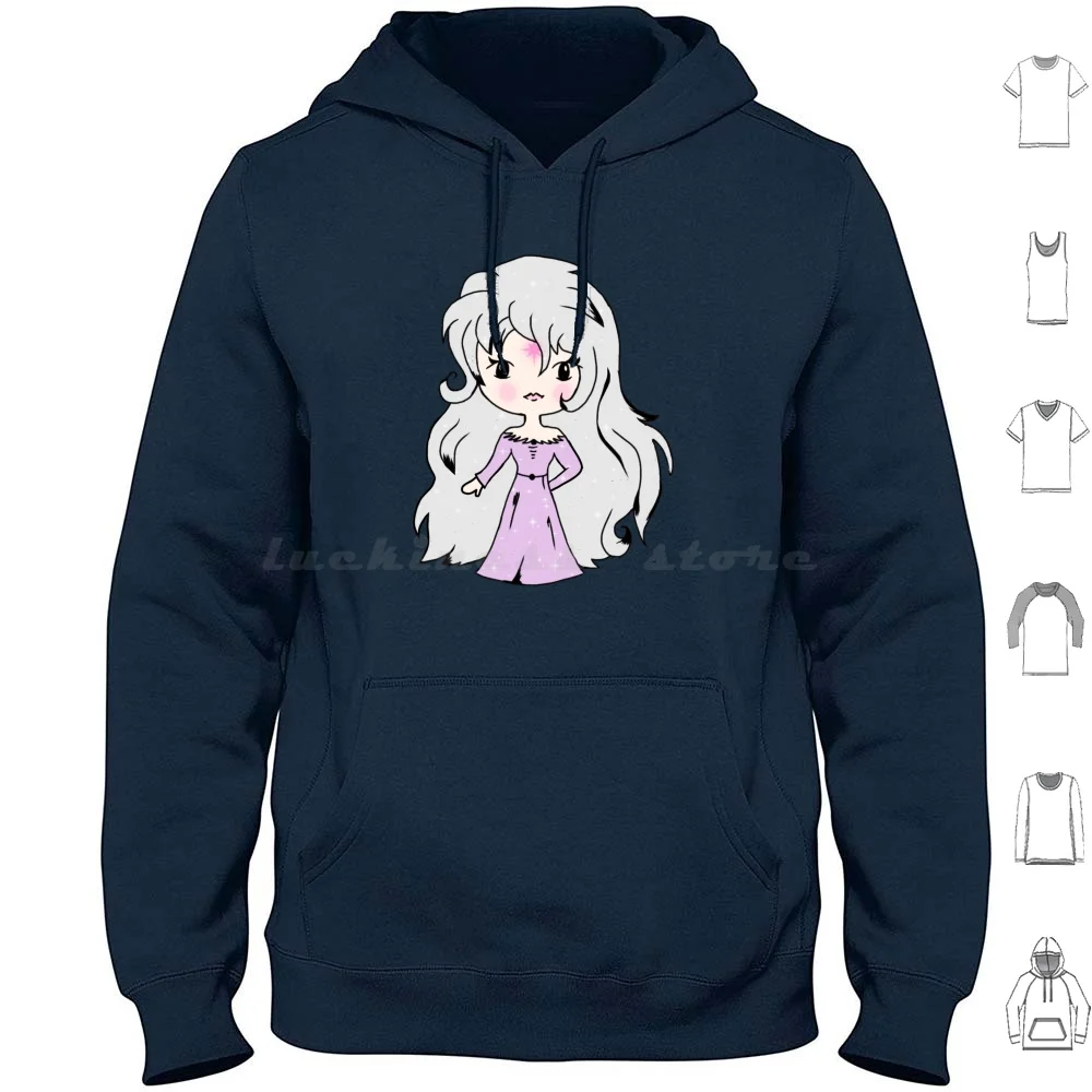 Chibi Lady Amalthea. The Last Unicorn. Hoodie cotton Long Sleeve Lady Amalthea The Last Unicorn Thelastunicorn Pater S Beagle