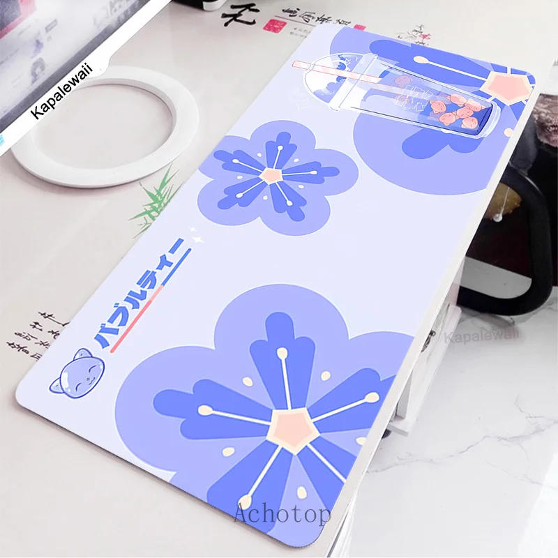 

Большой игровой коврик для мыши в стиле аниме с растительным дизайном, геймерский большой коврик для мыши, компьютерный коврик с запирающимся краем, коврик для мыши 90x40 см, коврик для мыши с клавиатурой, стола